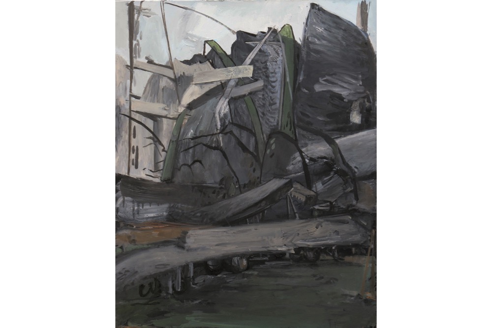 TA, Mountain Chain, Oil on canvas, 76x61cm, 2018